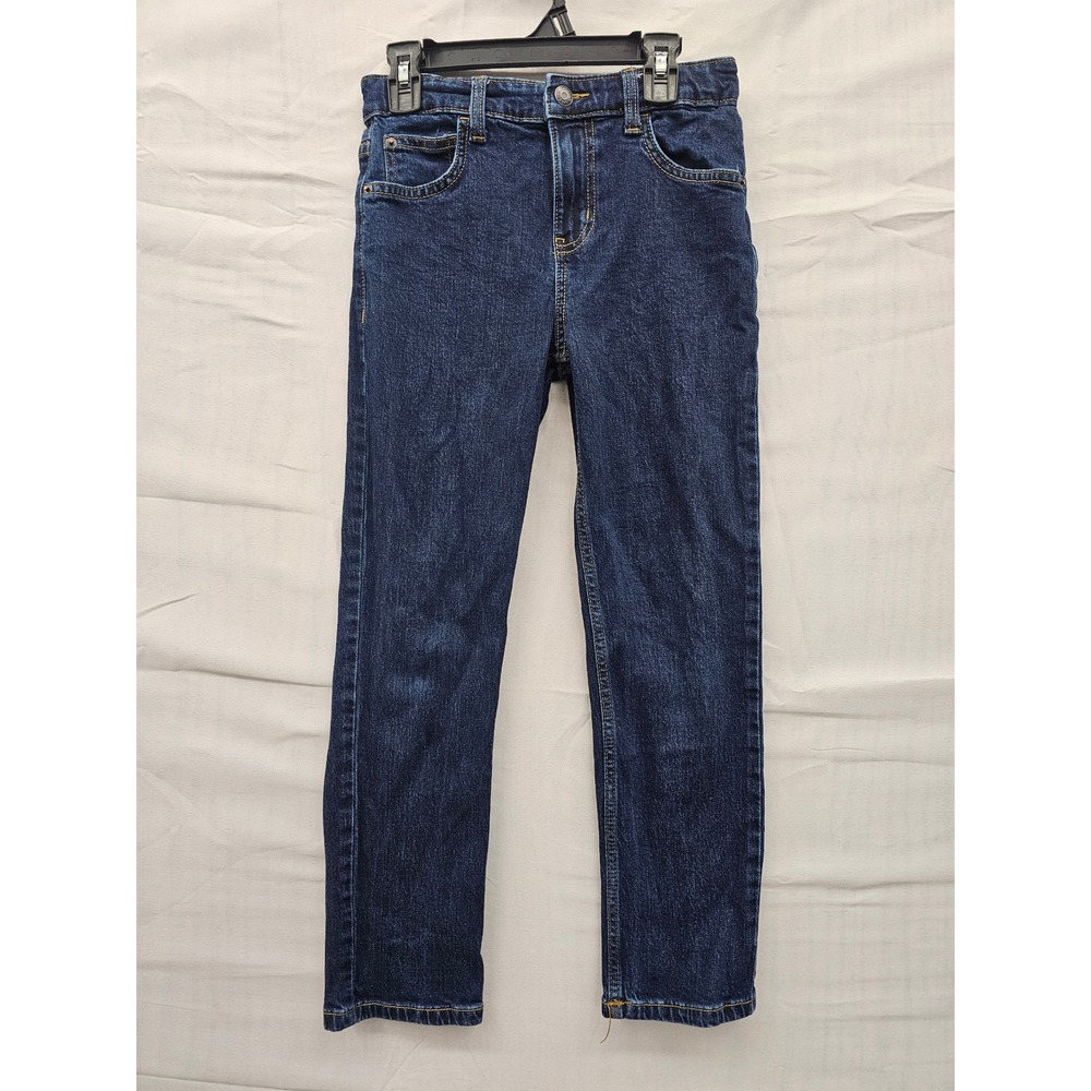 Cat & Jack Boys Slim Fit Super Stretch Jeans Dark Wash Blue Size 10 046123708